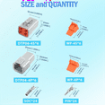 thumbnail image 2 of 72 PCS Deutsch DTP Connector Kit 4 Pin Automotive Waterproof Connectors 6 Sets with Si y3262, 2 of 7