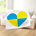 thumbnail image 5 of CafePress - I Stand With Ukraine Heart Sherpa Fleece Throw Bla - Sherpa Fleece Throw Blanket 60" x 50", 5 of 5