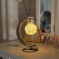 thumbnail image 3 of Lámpara decorativa LED hecha a mano con alambre de cobre, lámpara de modelado de vidrio de manzana, romántica lámpara de noche USB de hierro forjado para Navidad, 3 of 5