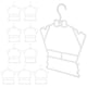 thumbnail image 2 of 10 perchas de plástico para armario de bebé, organizador de ropa para niños pequeños, soporte para abrigos, perchas estrechas blancas., 2 of 5