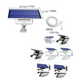 thumbnail image 4 of Billuyoard Lámpara solar 48LED Super brillante Ángulo ajustable Luces solares Lámparas de pared de jardín a prueba de agua Equipo de Iluminación y accesorios Negro, luz cálida negra Luz blanca, 4 of 6