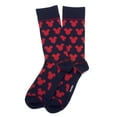 thumbnail image 2 of Mickey Mouse Silhouette Blue Socks, 2 of 3