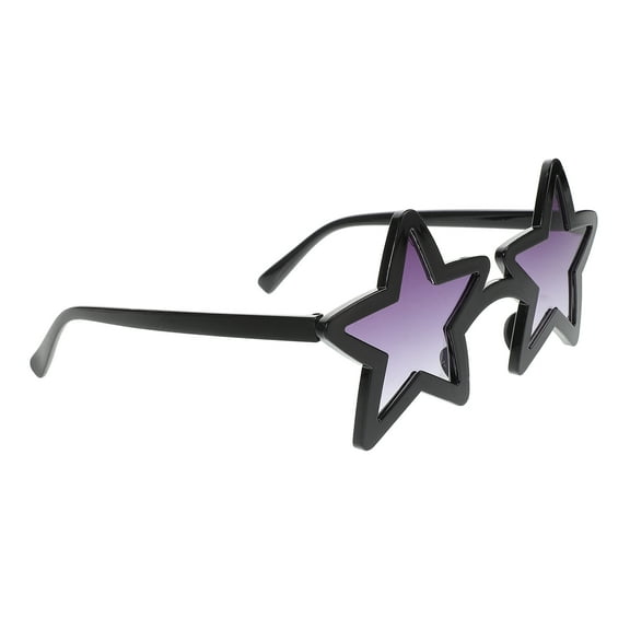 OUNONA Stylish Party Sunglasses Star Shaped Black Pc Uv Protection for Men
