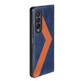 thumbnail image 5 of Allytech Case for Samsung Galaxy Z Fold 4 2022 Release 7.6", Vintage Leather Surface Anti-scratch Slim & Light Wireless Charging Drop Resistant Durable Folding Case For Samsung Galaxy Z Fold 4, Blue, 5 of 8
