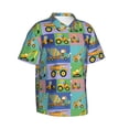 thumbnail image 2 of Haiem Construction Machinery Printed Hawaiian Shirt for Men - Men’s Casual Beach Summer Shirts - Stretch Fabric with Modern Fit-X-Large, 2 of 9