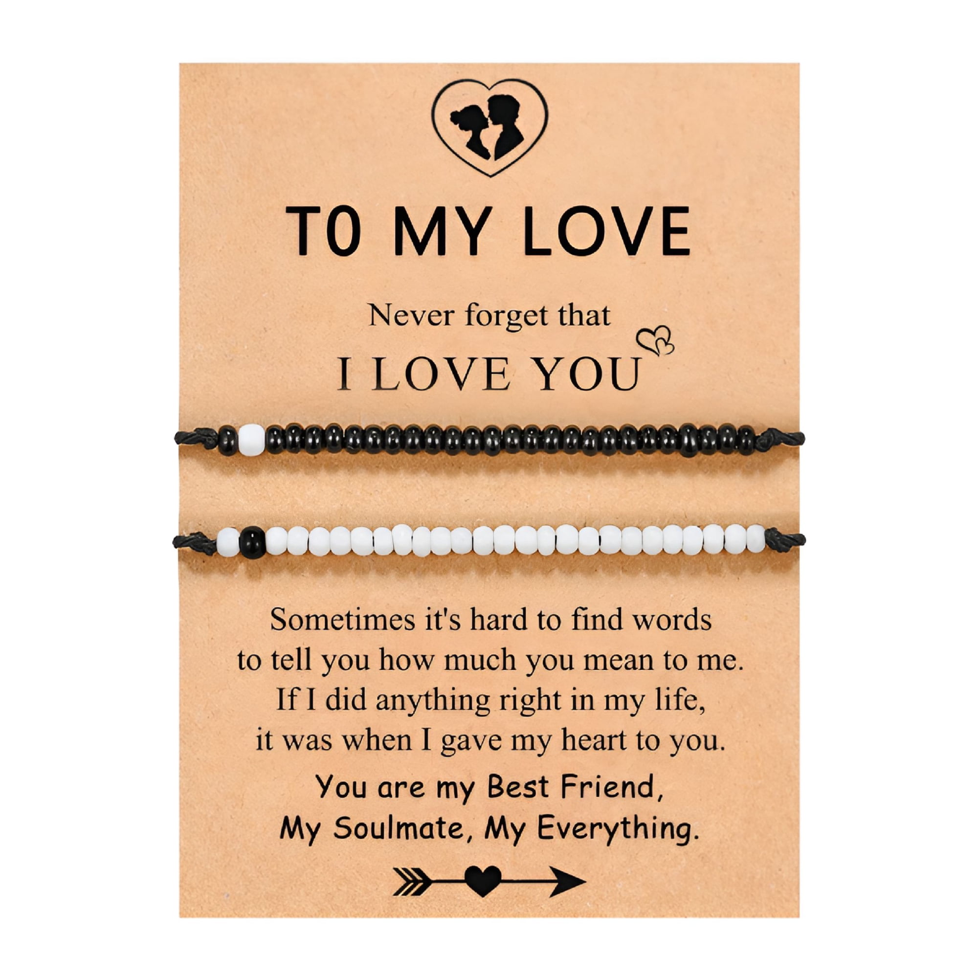 DESIGNICE Pinky Promise Matching Bracelet for Couples Soulmate Man Distance Relationship Gifts for Women Men Him Her Cute Couple Gifts
