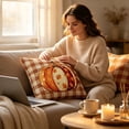 thumbnail image 5 of InsCrazy Fall Autumn Pillow Cover Thankful Grateful Blessed Pumpkins Square Pillowcases, 18x18in Thanksgiving Harvest Cuchion Covers for Sofa Couch Patio Decor, 5 of 7