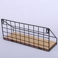 thumbnail image 1 of OULII wall basket decor Wall Hanging Basket Iron Bookshelf Wall General Users 1Set, 1 of 8