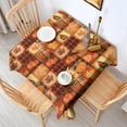 thumbnail image 2 of Fall Pumpkins and Autumn Leaves Pattern Square Tablecloth,Waterproof Square Table Cover,Wipeable Spillproof Washable Table Cover for Home Kitchen Party Decor 42"X42"(107x107cm), 2 of 6
