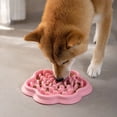 thumbnail image 4 of Pet Silicone Slow Feeder Bowl, Petal Feeding Bowl with Ridge Slow Eating Training Tool for Dog Cat Daily Eating Anti Fast Eating Pink, 4 of 4