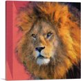 thumbnail image 1 of ARTCANVAS Lion Painting Home Decor Square Canvas Art Print - Size: 36" x 36" (0.75" Deep), 1 of 9