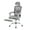 Grey, variant on MCQ Heavy Duty Office Chair, Home Ergonomic High Back with Adjustable Lumbar Support, Headrest, Footrest, Black