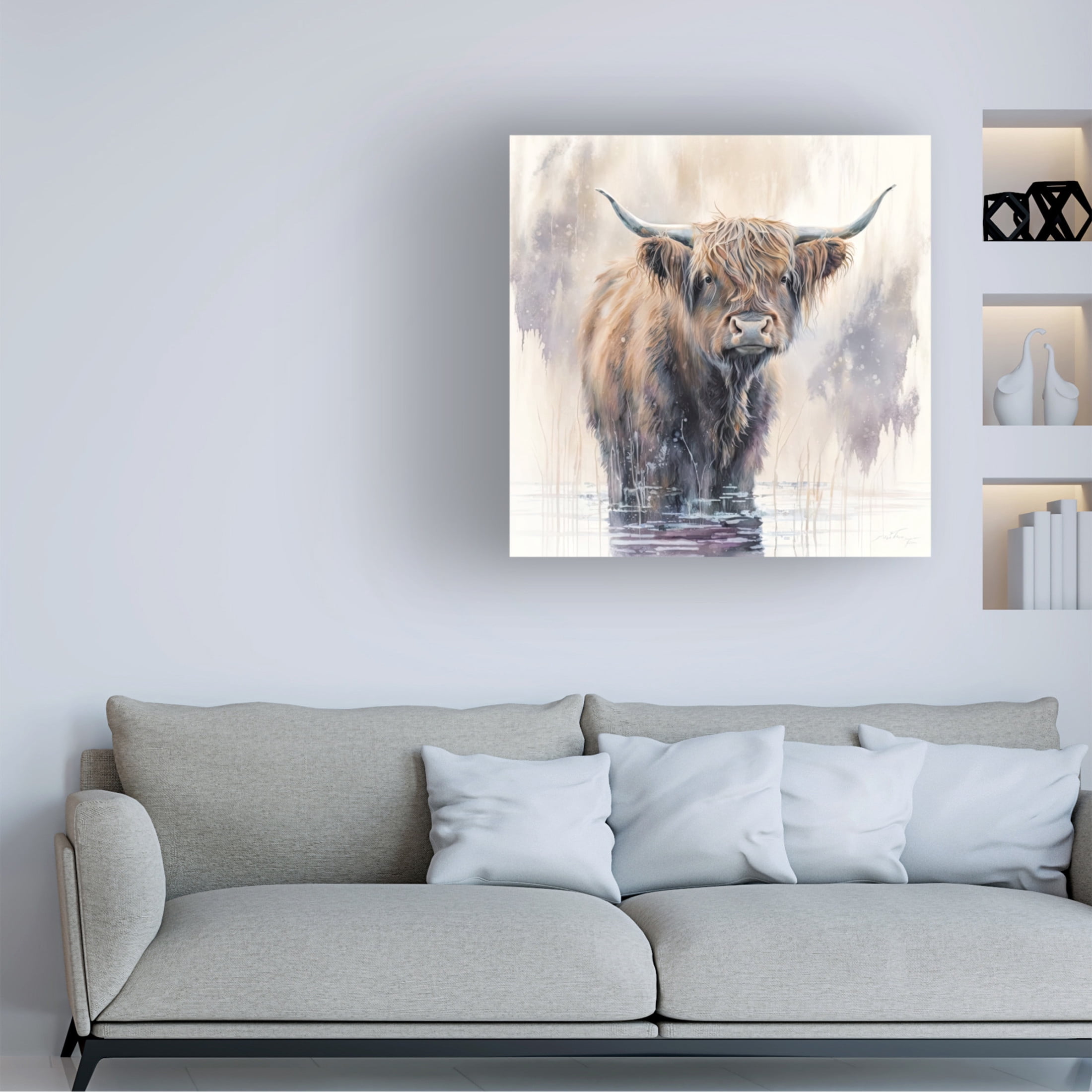 Canvas Wall Art - The Golden Valley 'Ben' Wall Art for Living Room, Bedroom, or Office Décor by Trademark Fine Art - 14 x 14 Inches