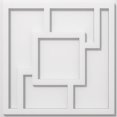 thumbnail image 1 of Ekena Millwork CMP16KX 16 Pouces x 5.5 Pouces Carré Knox Architectural Grade PVC Contemporain Médaillon de Plafond, 1 of 1