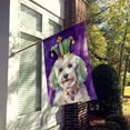 thumbnail image 2 of Coton de Tulear King of Mardi Gras House Flag 28 in x 40 in, 2 of 5
