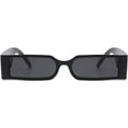 thumbnail image 2 of Gafas de sol rectangulares pequeñas de moda para mujeres y hombres, estilo vintage cuadrado, 2 of 5