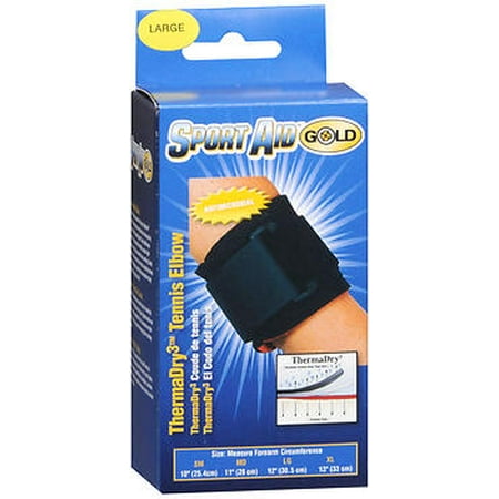 UPC 763189168427 product image for Sport Aid Gold ThermaDry3 Tennis Elbow Sleeve Large - 1 ea. | upcitemdb.com