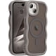 thumbnail image 1 of Funda magnética para iPhone 14 Plus/15 Plus, compatible con MagSafe, diseño de marco ondulado transparente, borde suave, bonita funda protectora transparente mate a prueba de golpes, 1 of 6