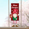 thumbnail image 2 of Merry Christmas Buffalo Check Plaid Polka Gnomes Garden Flag, Winter Holiday Party Christmas Present Tree Candy Cane Yard Outdoor Decoration 45 x 18 Inch, 2 of 9