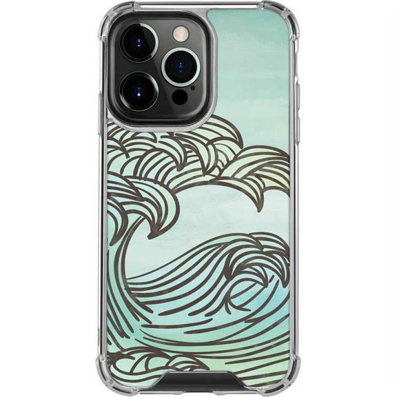 Skinit Illustration Art California Big Wave iPhone 13 Pro Clear Case