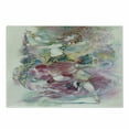 thumbnail image 1 of Watercolor Cutting Board, Oriental Dance Theme Young Girl Performing in Traditional Costume Fantasy, Decorative Tempered Glass Cutting and Serving Board, Small Size, Multicolor, by Ambesonne, 1 of 1