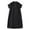 Black, variant on ShomPort Women's Loose Midi Dress Summer Casual Round Neck Short Sleeve Button Down Shirt Dresses
