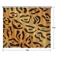 thumbnail image 5 of Orange and Black Of Leopard Print Shower Curtain 84"x72" ,Bathroom Decorative Shower Curtains Set with 12 Hooks,Modern Waterproof Washable Shower Curtain, 5 of 6