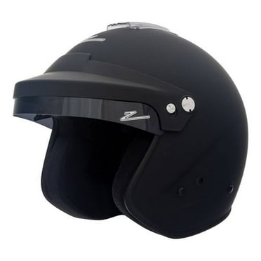 Zamp H77403FL RZ-18H Helmet - Open Face - Snell SA2020  Flat Black - Large