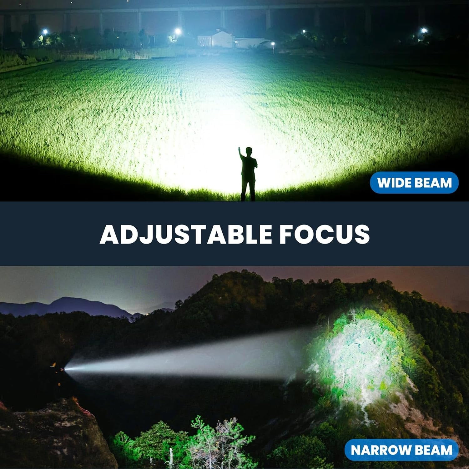 Flashlight Rechargeable 4 Packs, 99,000LM Super Bright High Lumens Flash Light, 5 Modes Adjustable Linternas, Powerful Handheld LED Flashlights for Home Camping