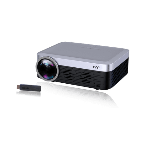 Onn 1080p Portable Projector (includes Roku® Streaming Stick®)
