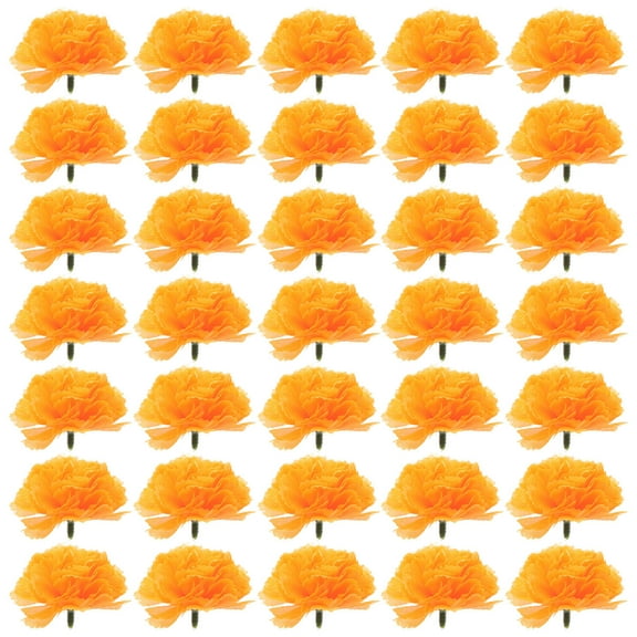 Monyance Flower Props 50 Artificial Marigold Flowers for Wedding and Christmas Decor(2.17X2.17X1.18Inches)