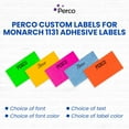 thumbnail image 5 of Perco Custom Labels for Monarch 1131 Adhesives Labels - Choose Color, Font and Imprint - Case of 8 Sleeves, 5 of 6