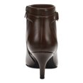 thumbnail image 3 of CHARTER CLUB Womens Brown Padded Buckle Accent Ulyssa Pointed Toe Stiletto Zip-Up Dress Booties 10 M, 3 of 4