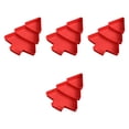 thumbnail image 3 of jifeng 4 Pcs Plateaux de Service Divisés pour Noix Décor de Noël 3 Compartiments Rouge, 3 of 9