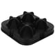 thumbnail image 3 of Molde de hielo de 4 rejillas, bandeja reutilizable con forma de diamante para hacer cubitos de hielo, suministros de cocina para el hogar (negro), 3 of 14