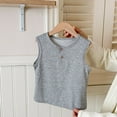 thumbnail image 2 of fatyb Kids Tank Tops Cotton Boys Girls Sleeveless Undershirts Casual Round Neck Comfy Summer Tshirts, 2 of 4