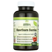 Herbal Secrets Hawthorn Berries 565 Mg 120 Capsules
