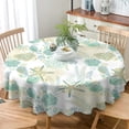 thumbnail image 3 of Odenmar Daisy Floral Round Tablecloth 60 Inch, Farmhouse Waterproof Table Cover, Rustic Flower Design for Dining Table, Kitchen, Party Indoor Outdoor, 3 of 6