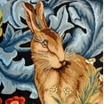 thumbnail image 6 of STPgoods Bunny William Morris Tapestry Throw Pillow with Insert 18x18" (45x45 cm) Decorative Couch and Sofa Cushion for Living Room Bedroom Square Pillowcase, 6 of 11