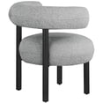 thumbnail image 5 of Meridian Furniture Bordeaux Grey Boucle Fabric Accent Chair, 5 of 35