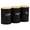 Black, variant on 3 Pcs Food Storage Canisters with Bamboo Lid Iron Tea Sugar Coffee Canisters Versatile Tea Coffee Sugar Canister Set Smooth Coffee Tea Sugar Container Set for Coffee Sugar Tea