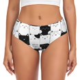 thumbnail image 1 of Balery Doodle Cute Cat Ropa Interior de Algodón para Mujer con Dibujo – Braguitas Cómodas y Elásticas, Estilo Clásico-X-Small, 1 of 6