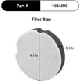 thumbnail image 4 of 4 Pack Filter Replacement for Bissell PowerForce Compact Lightweight Vacuum Cleaner 1520 2112, Compatible with Bissell Turbo Bagless 2690 Cleanview 3508 Cleaner, Compare to Part #1604896/160-4896, 4 of 9