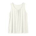 thumbnail image 4 of IUYRTFE Women's Plus Size Crew Neck Sleeveless Tank Top Loose Fit Solid Color Casual Summer Vest, 4 of 6