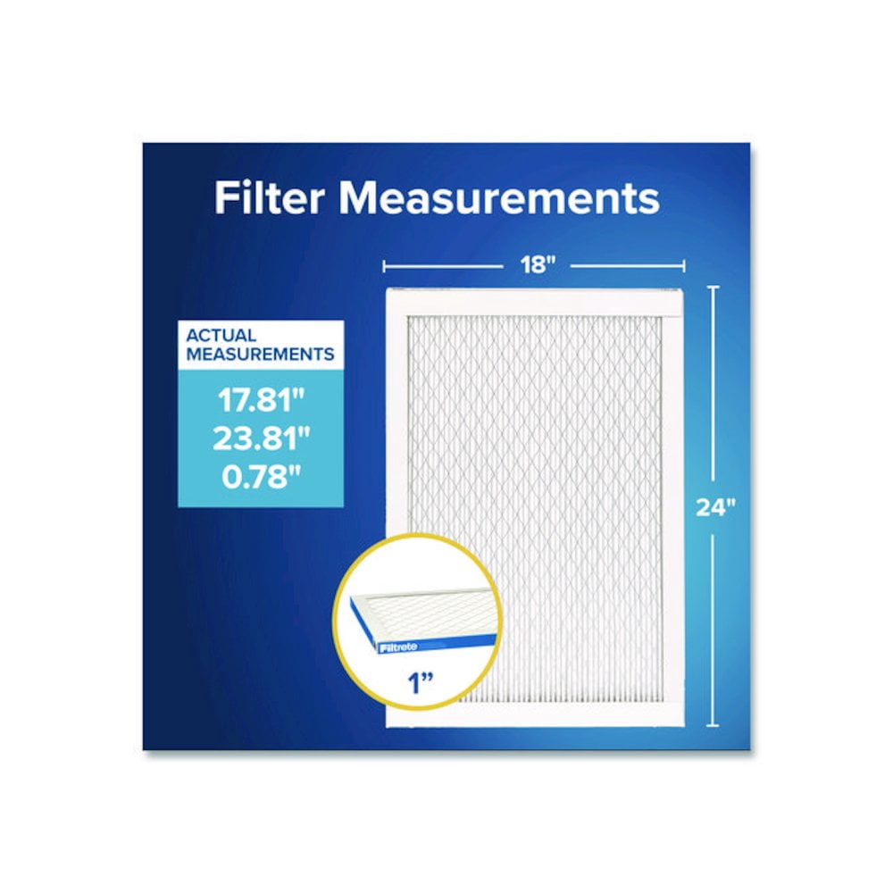 Filtrete High Performance Air Filter, 1900 MPR, UA21-4, 18 in x 24 in x 1 in (45,7 cm x 60,9 cm x 2,5 cm)