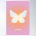 thumbnail image 2 of Trust The Process Butterfly Aura Poster Wall Art, Modern Wall Decor For Living Room Bedroom, 8x12 UNFRAMED, 2 of 3