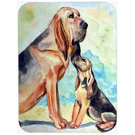 

Bloodhound Mommas Love Glass Cutting Board - Large 15 x 12 in.