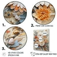 thumbnail image 3 of Designart "Unity In Beige Botanical Wreath" Wreath Floater Framed Wall Decor, 3 of 5