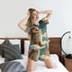 thumbnail image 5 of Balery Starry Sky Cloud Cute Rabbit Conjunto de Pijama para Mujer con Estampado, Dos Piezas de Manga Corta y Shorts, Ropa de Dormir Suave con Cuello Redondo y Bolsillos-Medium, 5 of 6