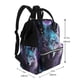 thumbnail image 2 of Easygdp Purple Sky Wolf para Bolsa de Bebé de Gran Capacidad con Múltiples Bolsillos, Bolsa de Pañales para Padres, Bolsa de Viaje Organizada y Elegante, 2 of 6